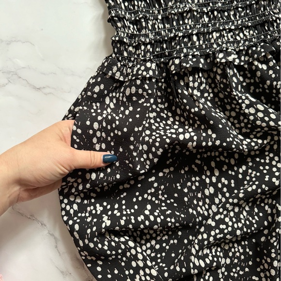 NWT Max Studio London US M Smocked Dot-Print Jumpsuit - Picture 7 of 15